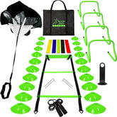 Big B Pro Sports Hurdles Agility Training Set Green